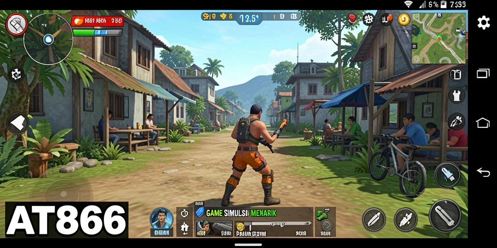 Screenshot utama AT866 memperlihatkan gameplay simulasi yang mendalam dan menarik.