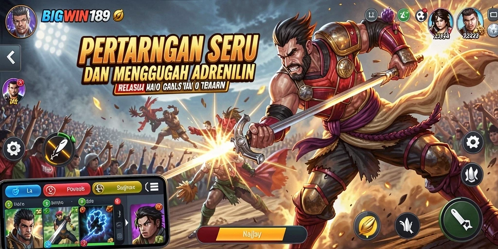 Menampilkan pertarungan seru antar karakter di BIGWIN189 dengan grafis menarik.