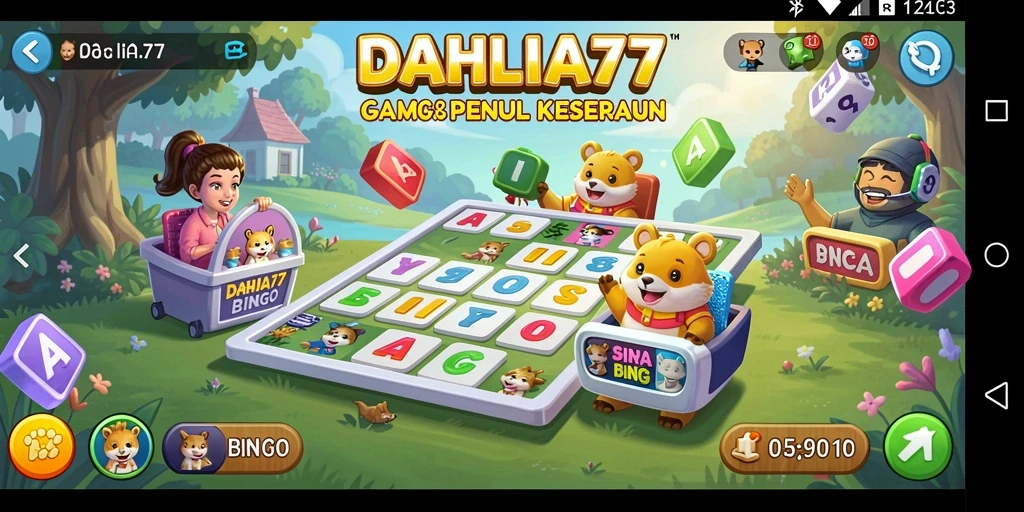 Tampilan gameplay seru dan interaktif dalam DAHLIA77.