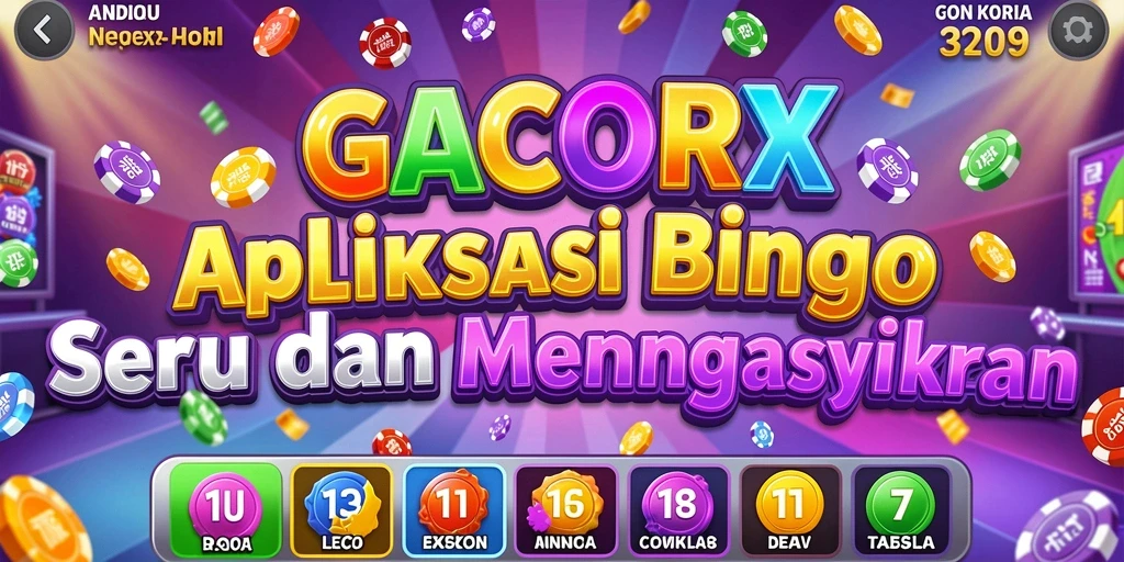 Tampilan gameplay menarik dan interaktif GACORX.