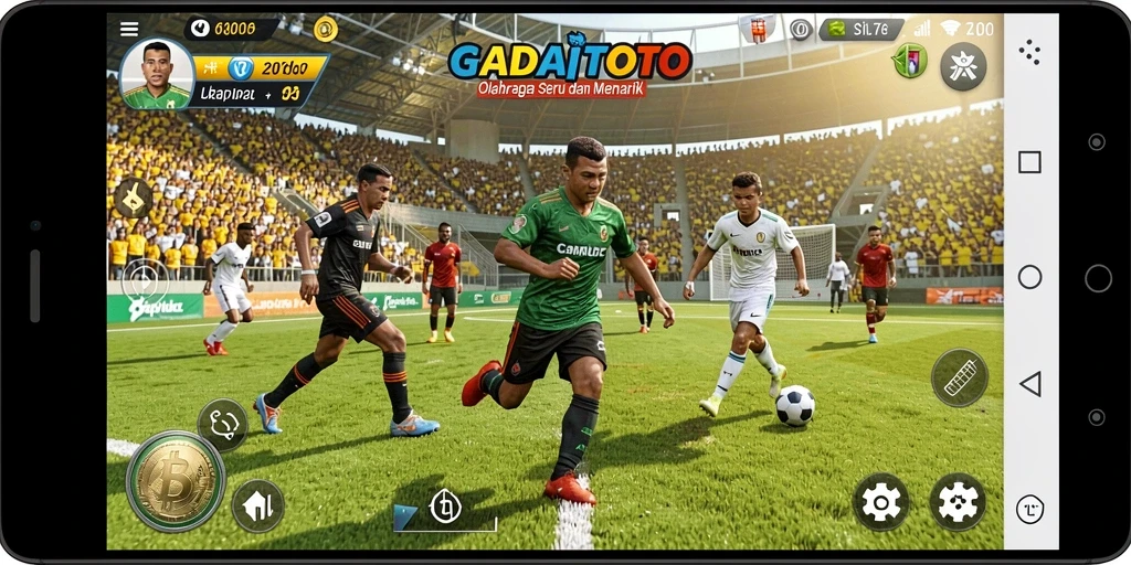 Menampilkan gameplay seru dari GADAITOTO dalam pertandingan olahraga.