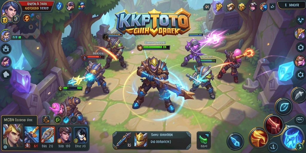 Tampilan gameplay KPKTOTO dengan aksi seru dan karakter unik.