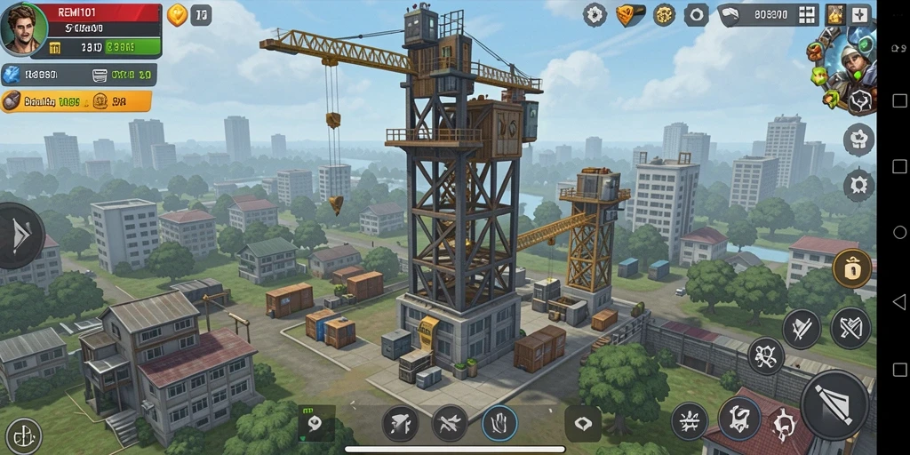 Tampilan gameplay <strong>REMI101</strong> yang mendebarkan dalam genre Tower Defense.