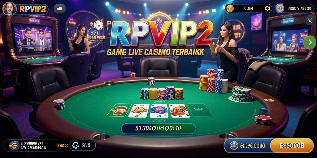 Gameplay RPVIP2 yang mengasyikkan dengan dealer langsung dan interaksi nyata.
