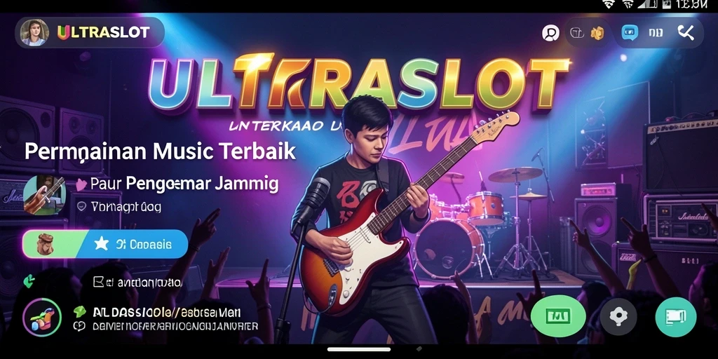 Screenshot gameplay ULTRASLOT menampilkan keseruan bermain musik.