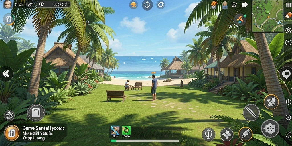 Tampilan gameplay menyenangkan dan interaktif dari V07.