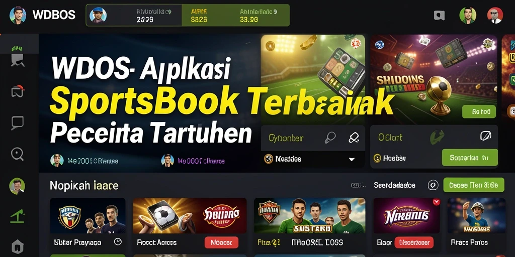 Tampilan menarik dari WDBOS saat memasang taruhan olahraga.